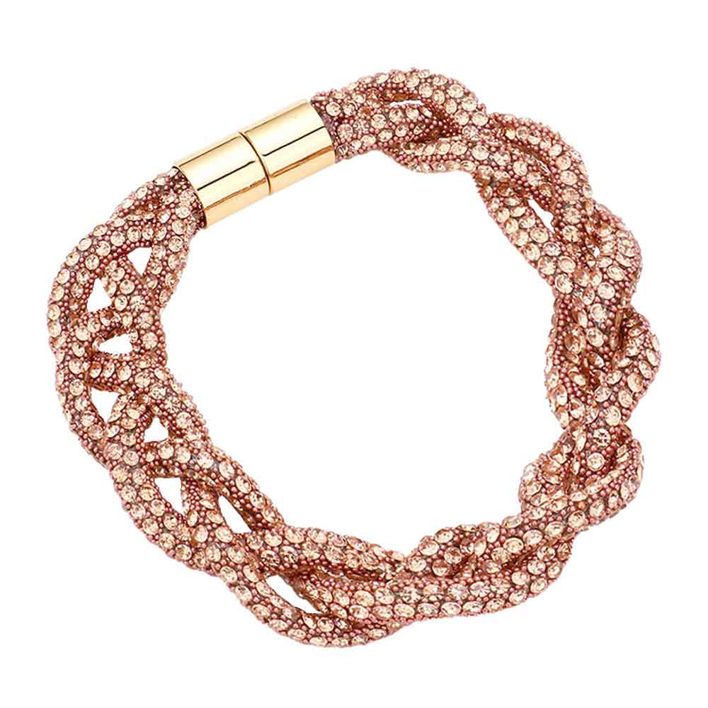 Bling Braided Magnetic Bracelet - Madeline Love - Flyclothing LLC