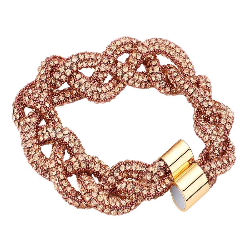 Bling Braided Magnetic Bracelet - Madeline Love - Flyclothing LLC