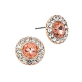 Bubble Stone Embellished Round Stud Earrings - Madeline Love - Flyclothing LLC