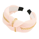 Chain Trim Knot Headband - Madeline Love - Flyclothing LLC