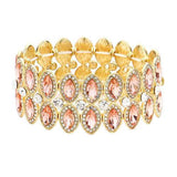 Marquise Stone Accented Stretch Evening Bracelet - Madeline Love - Flyclothing LLC