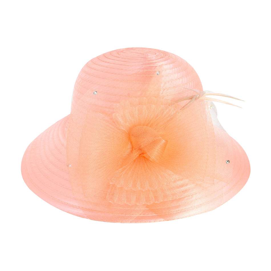 Mesh Bow Dressy Hat - Madeline Love - Flyclothing LLC