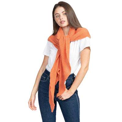 Plain Solid Triangle Scarf Shawl - Madeline Love - Flyclothing LLC