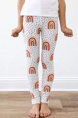 Peach Rainbow Leggings - Mila & Rose ® - Flyclothing LLC