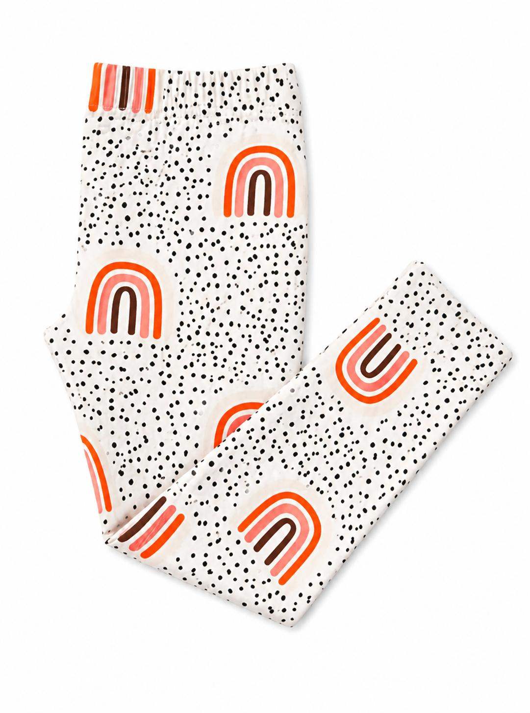 Peach Rainbow Leggings - Mila & Rose ® - Flyclothing LLC