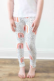 Peach Rainbow Leggings - Mila & Rose ® - Flyclothing LLC