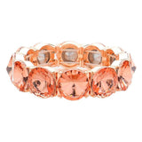Round Stone Stretch Evening Bracelet - Madeline Love - Flyclothing LLC