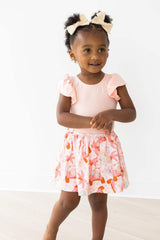 Peach S/S Flutter Sleeve Leotard - Mila & Rose ® - Flyclothing LLC
