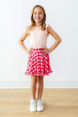 Peach S/S Ruffle Tee - Mila & Rose ® - Flyclothing LLC