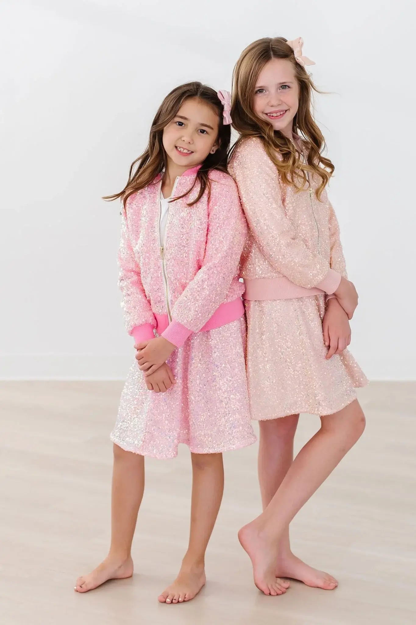Peach Sequin Jacket - Mila & Rose ® - Flyclothing LLC