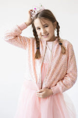 Peach Sequin Jacket - Mila & Rose ® - Flyclothing LLC