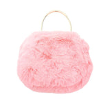 Solid Faux Fur Tote Crossbody Bag - Madeline Love - Flyclothing LLC