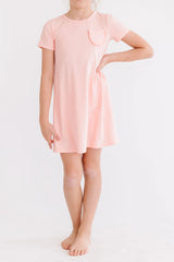Peach T-Shirt Dress - Mila & Rose ® - Flyclothing LLC