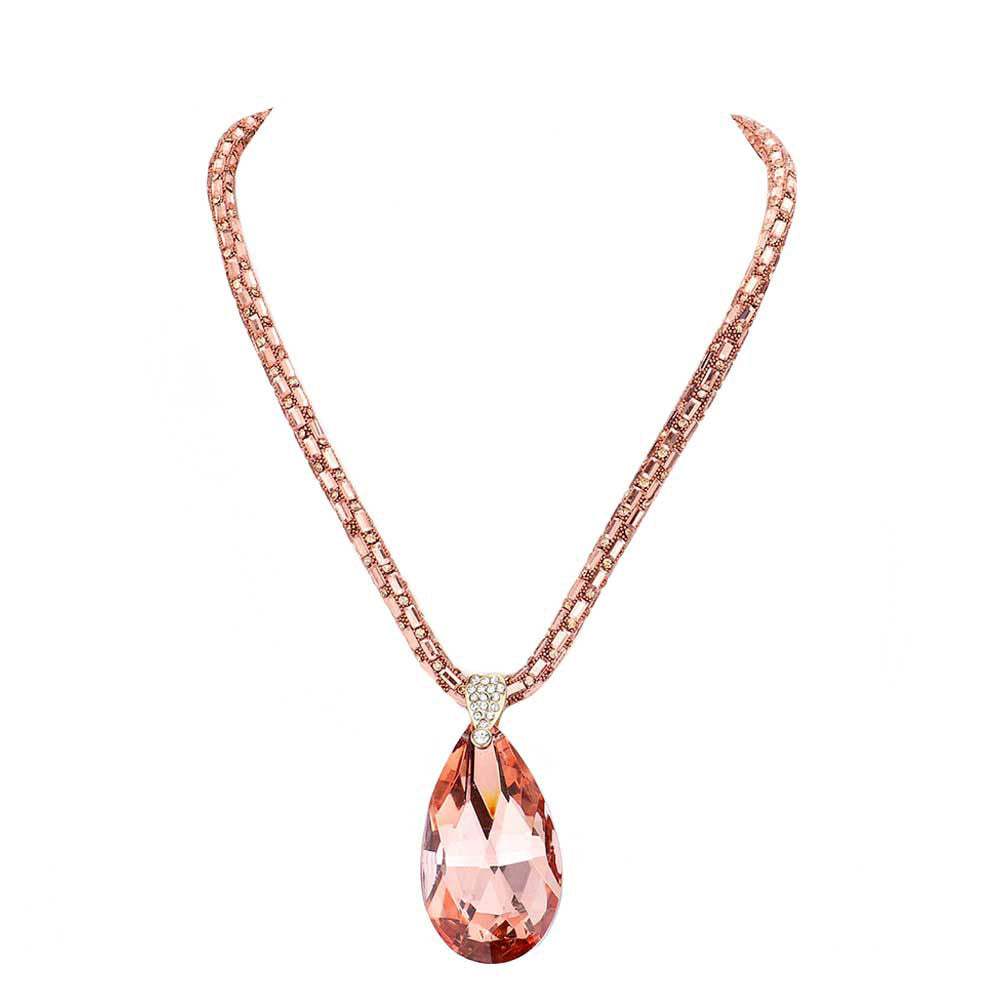 Teardrop Pendant Bling Necklace - Madeline Love - Flyclothing LLC