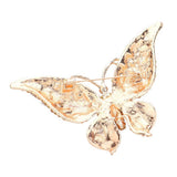 Glass Crystal Butterfly Pin Brooch - Madeline Love - Flyclothing LLC
