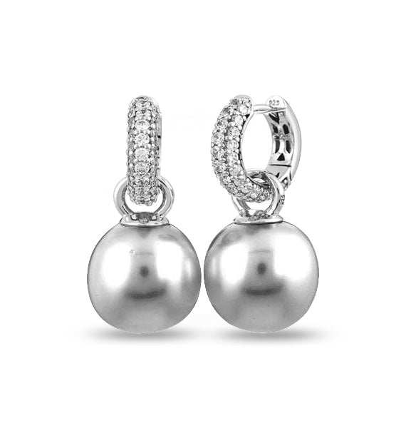 Pearl Hoops - Belle Étoile Jewelry - Flyclothing LLC
