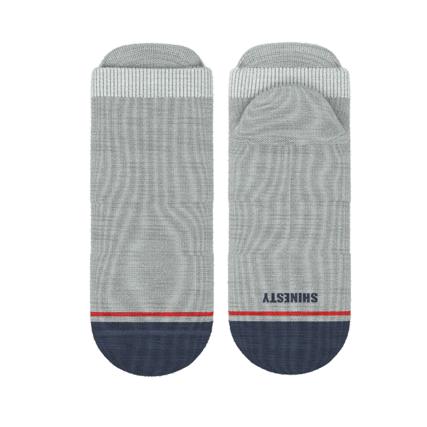 The Pebble | Grey Heel Hammock™ Ankle Socks - Shinesty - Flyclothing LLC