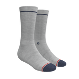 The Pebble | Grey Heel Hammock™ Crew Socks