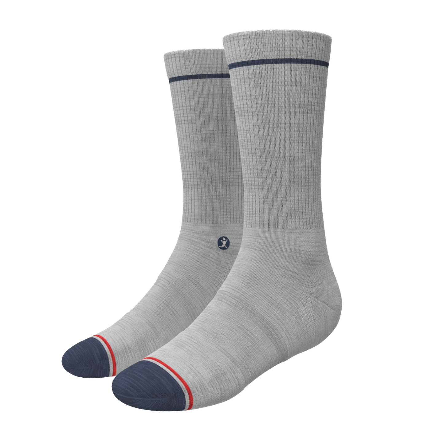 The Pebble | Grey Heel Hammock™ Crew Socks