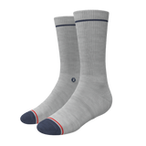The Pebble | Grey Heel Hammock™ Crew Socks
