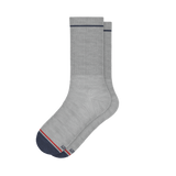 The Pebble | Grey Heel Hammock™ Crew Socks