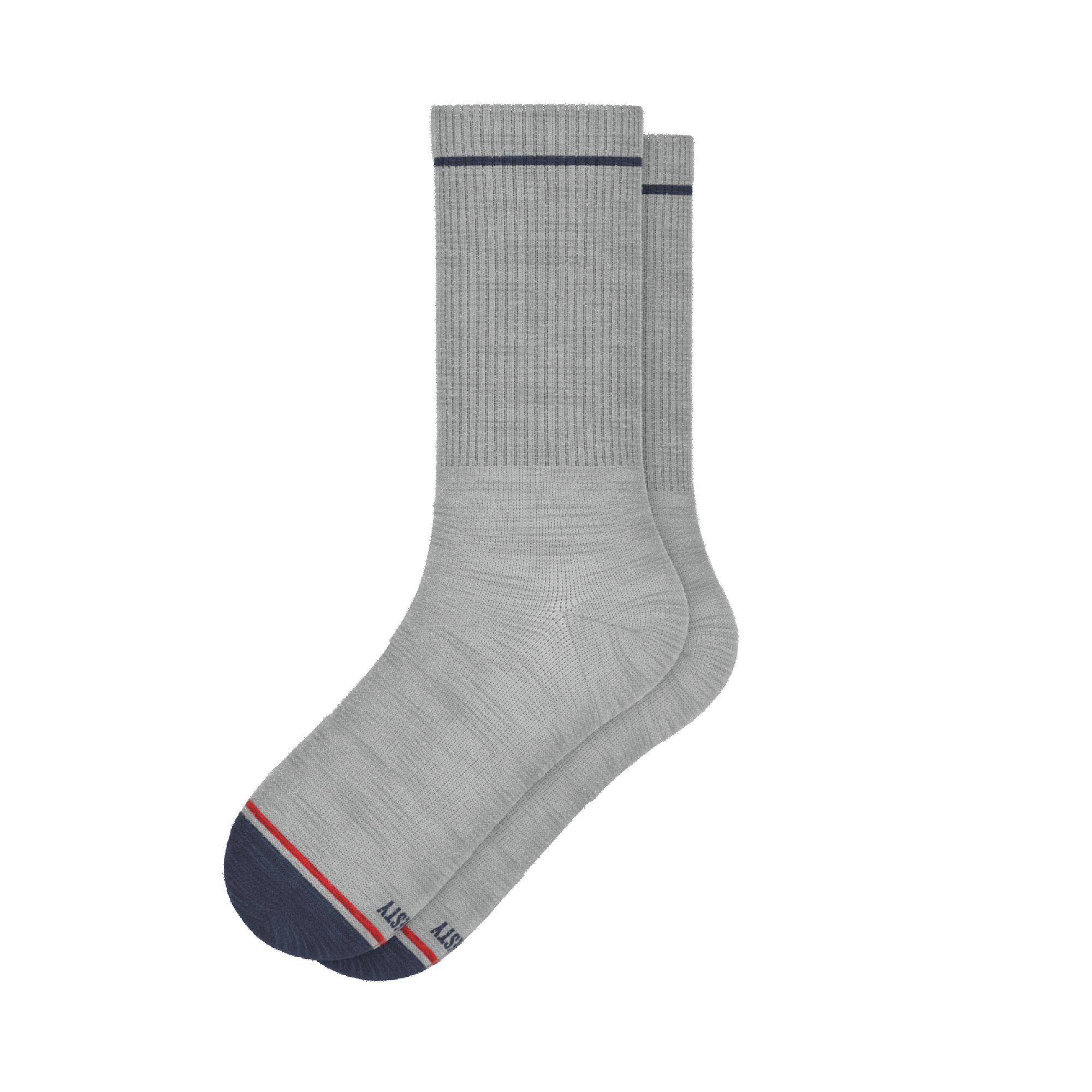 The Pebble | Grey Heel Hammock™ Crew Socks