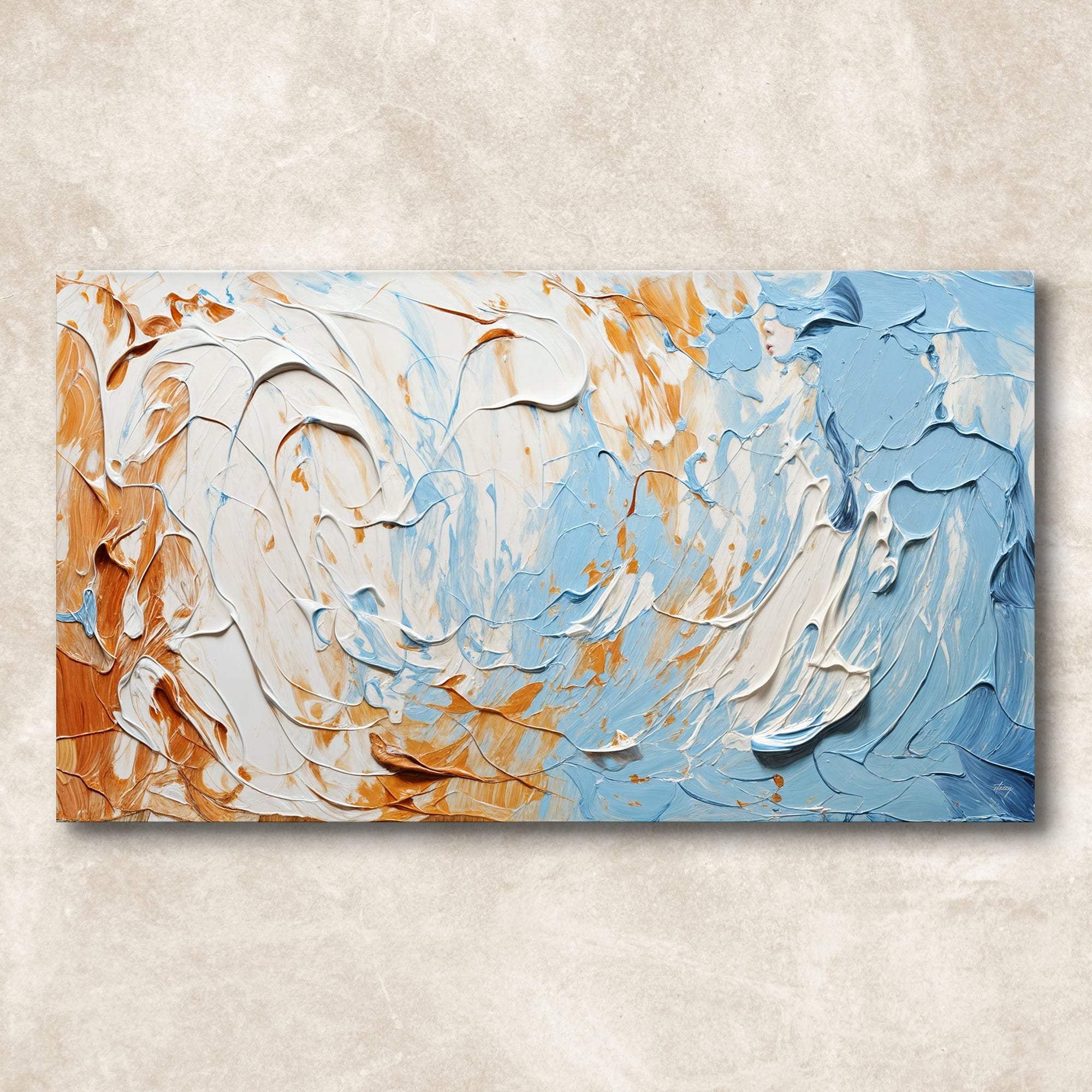 Canvas Print: "Pebble Tides III" - Tailored Canvases - Flyclothing LLC