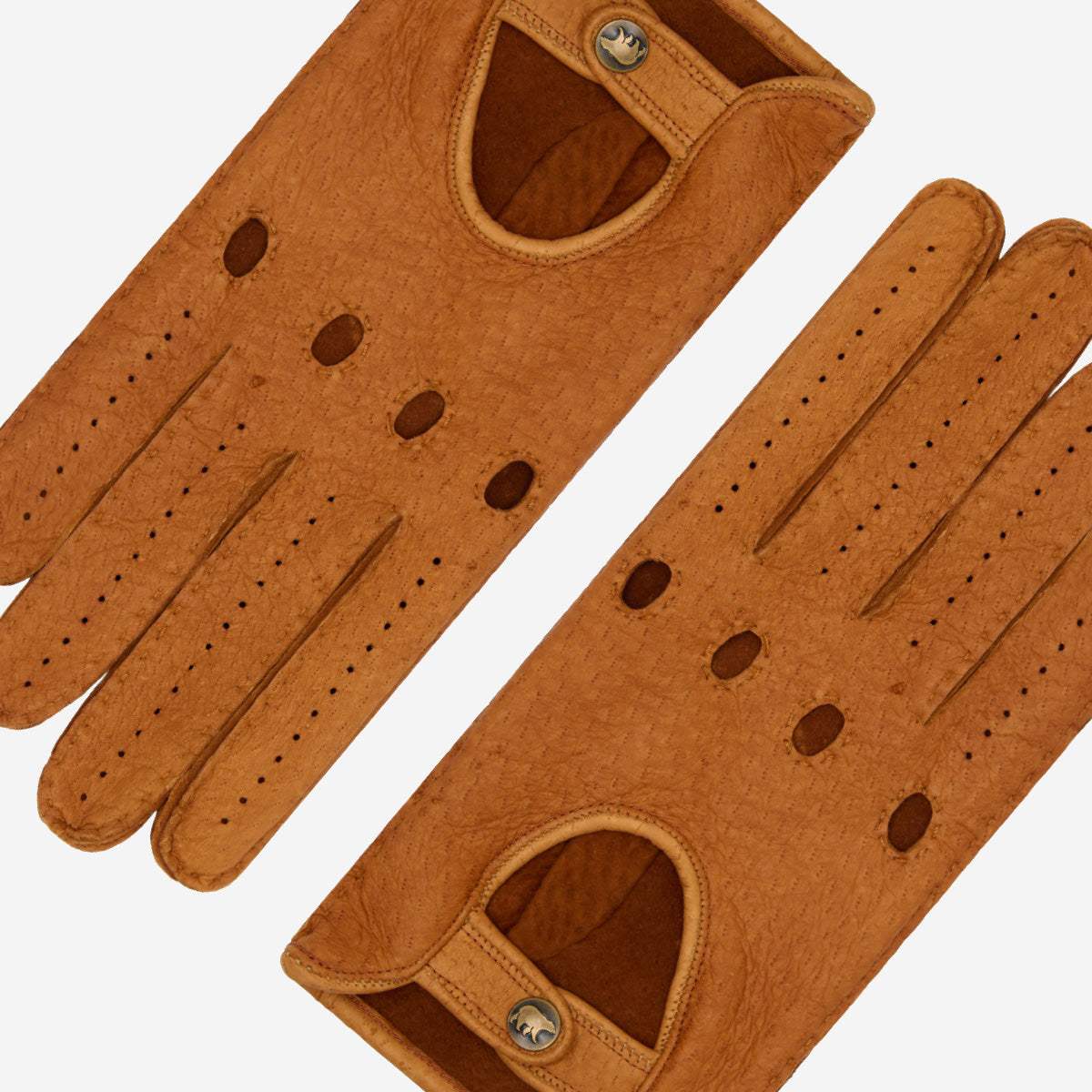 Marcello (brown) – Luxurious Italian peccary driving gloves - Leather Gloves Online - Flyclothing LLC