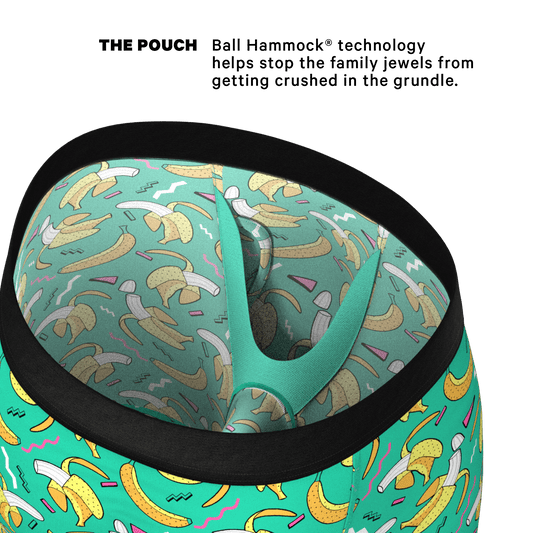 The Peel Deal | Retro Banana Long Leg Ball Hammock® Pouch Underwear With Fly - Shinesty