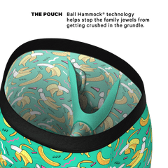 The Peel Deal | Retro Banana Long Leg Ball Hammock® Pouch Underwear With Fly - Shinesty