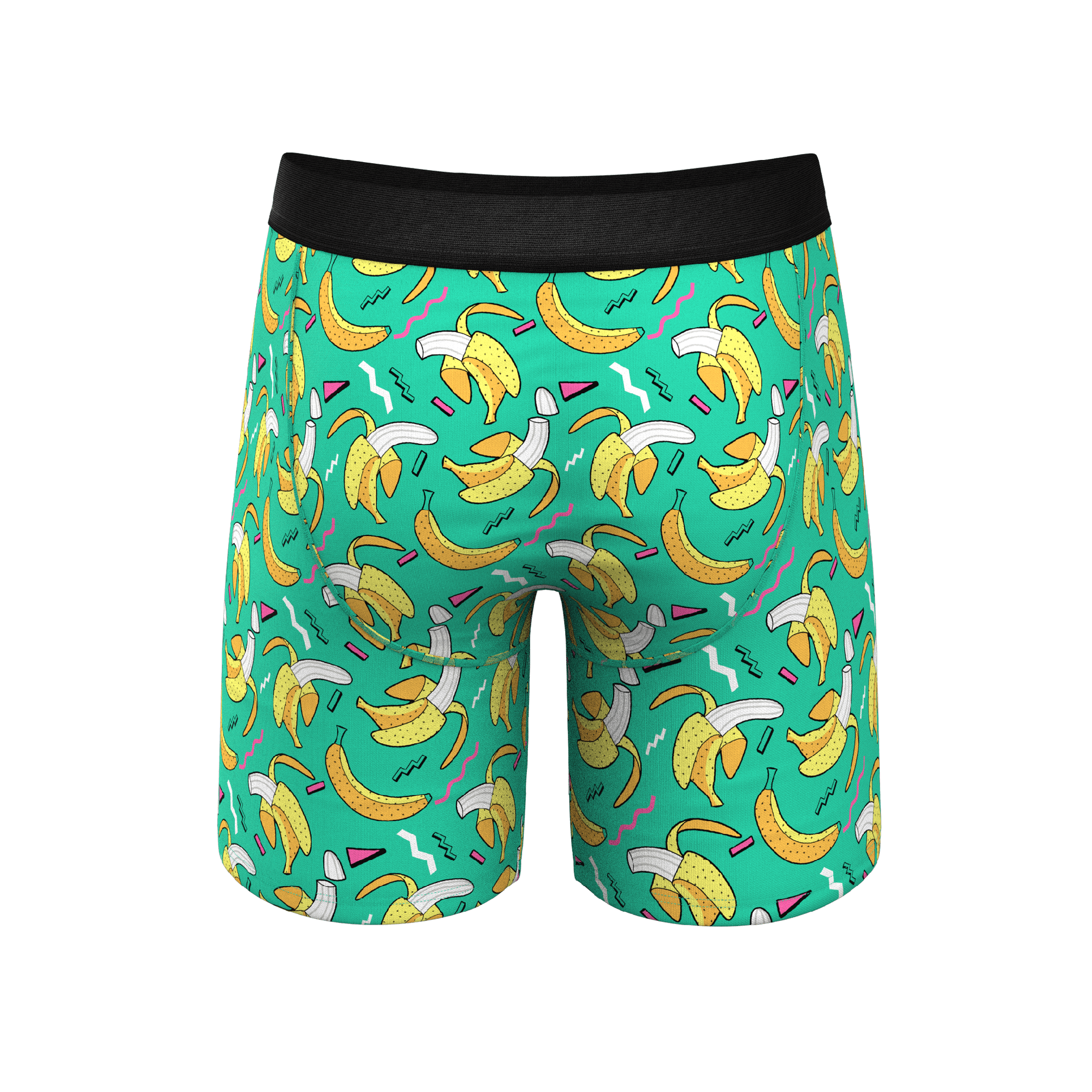 The Peel Deal | Retro Banana Long Leg Ball Hammock® Pouch Underwear With Fly - Shinesty
