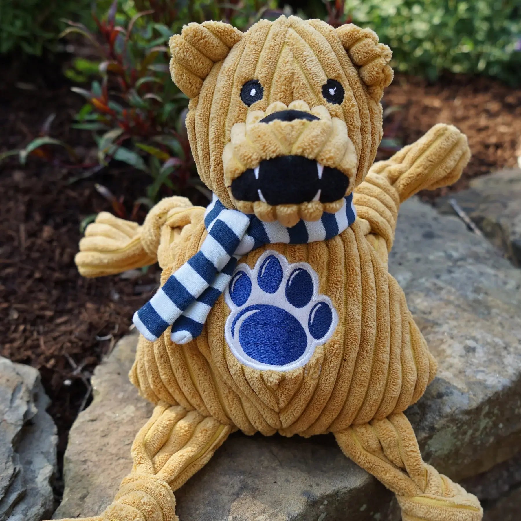 NCAA Penn State University, Nittany Lion Knottie® Plush Dog Toy - HuggleHounds - Flyclothing LLC