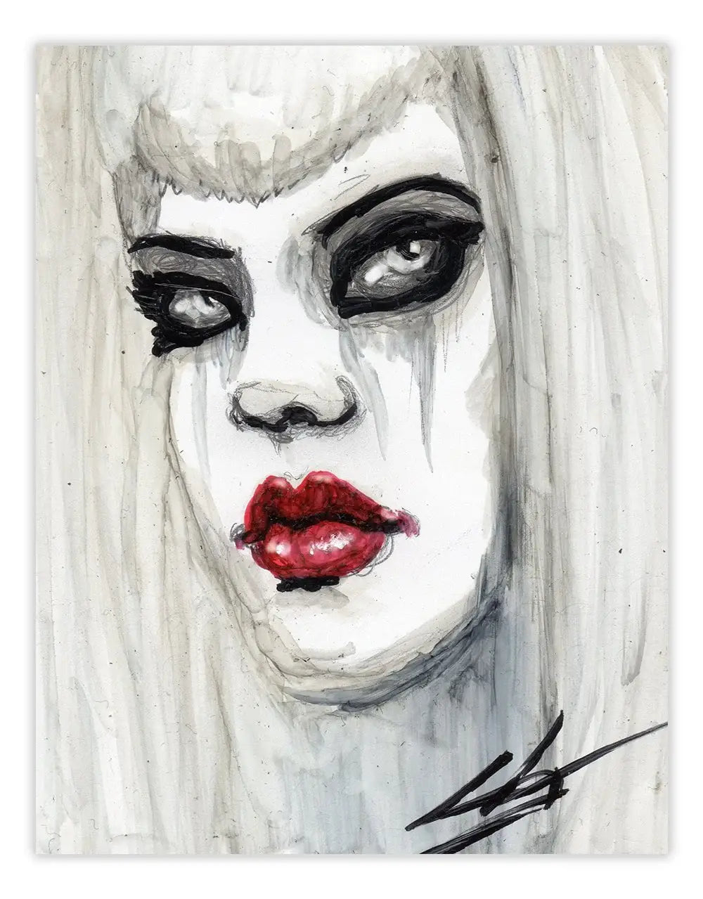 Black Market Art Company Pensive Print - Black Market Art Company - Flyclothing LLC