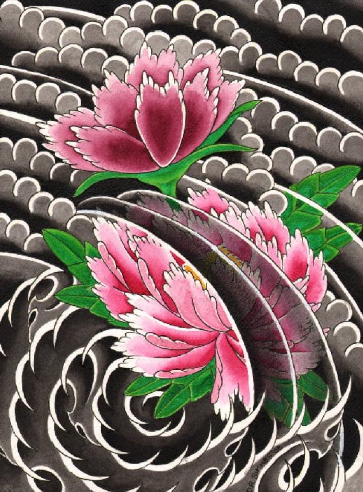 Black Market Art Company Peony I Print