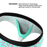 The Peppermint Pimp Canes | Candy Cane Ball Hammock® Pouch Underwear Briefs - Shinesty - Flyclothing LLC