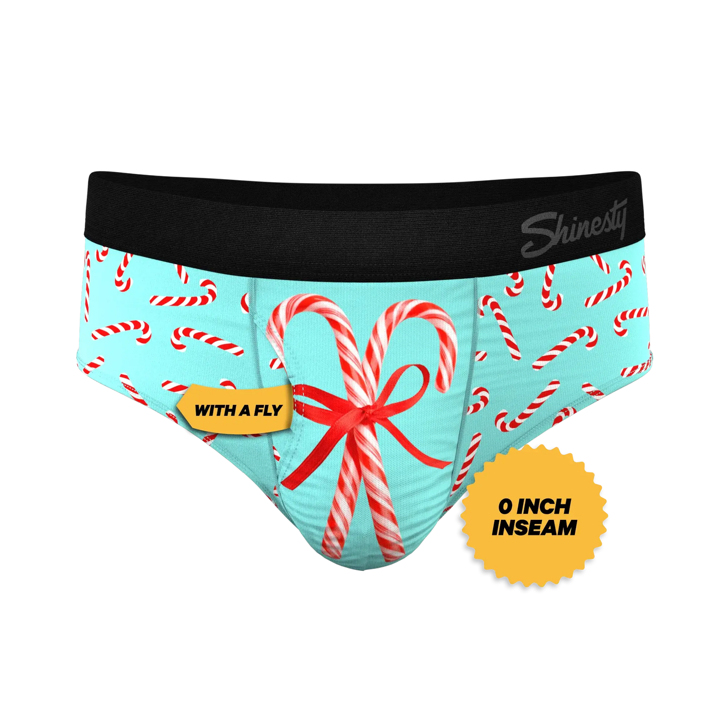 The Peppermint Pimp Canes | Candy Cane Ball Hammock® Pouch Underwear Briefs - Shinesty - Flyclothing LLC