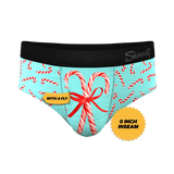 The Peppermint Pimp Canes | Candy Cane Ball Hammock® Pouch Underwear Briefs - Shinesty - Flyclothing LLC