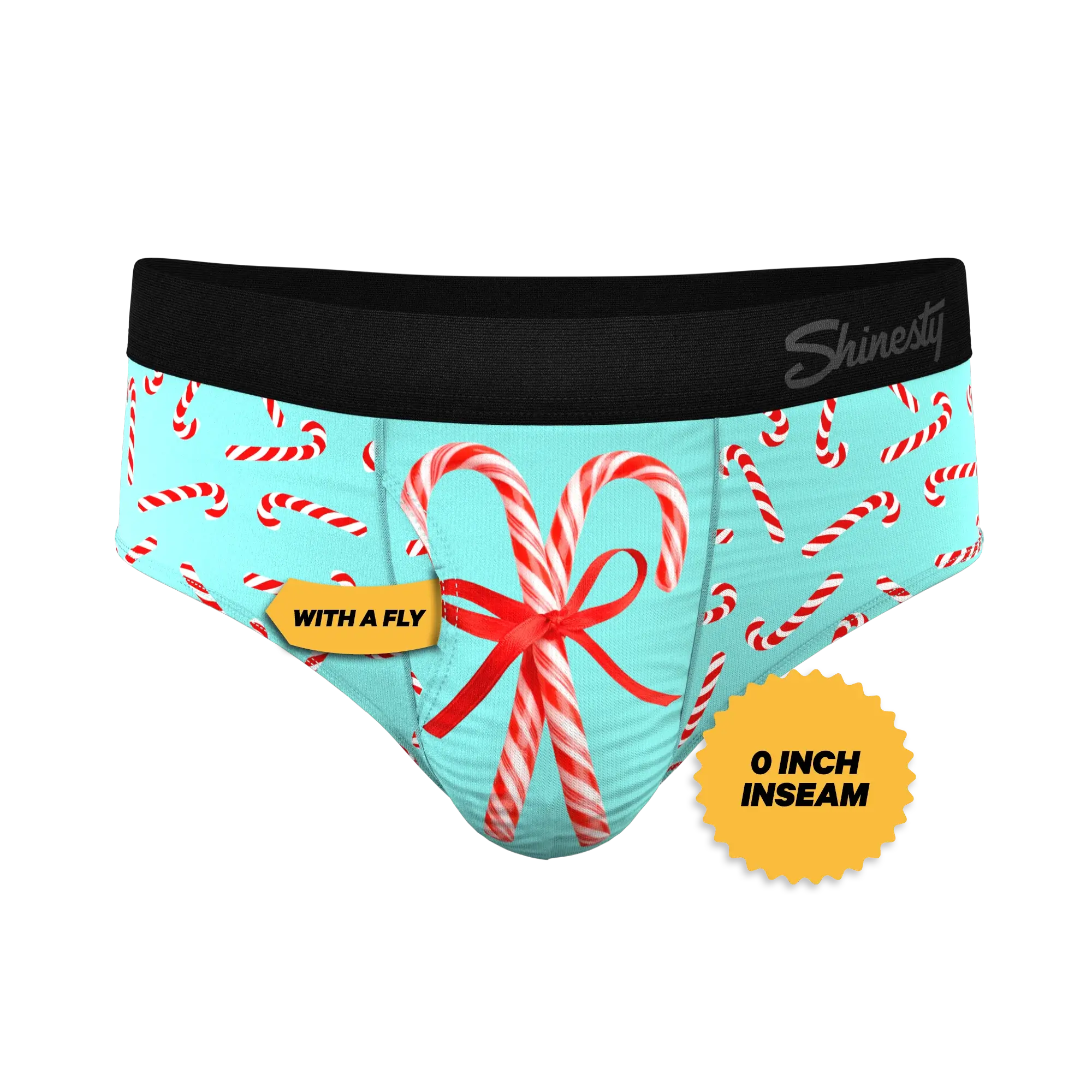 The Peppermint Pimp Canes | Candy Cane Ball Hammock® Pouch Underwear Briefs - Shinesty - Flyclothing LLC