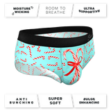 The Peppermint Pimp Canes | Candy Cane Ball Hammock® Pouch Underwear Briefs - Shinesty - Flyclothing LLC
