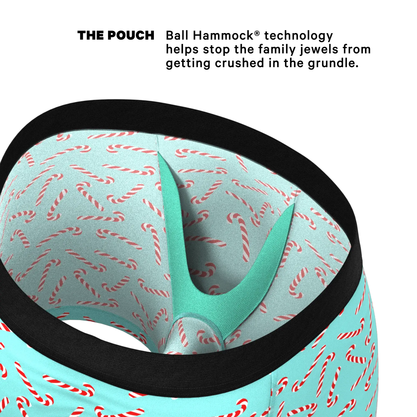 The Peppermint Pimp Canes | Candy Cane Ball Hammock® Pouch Underwear - Shinesty - Flyclothing LLC
