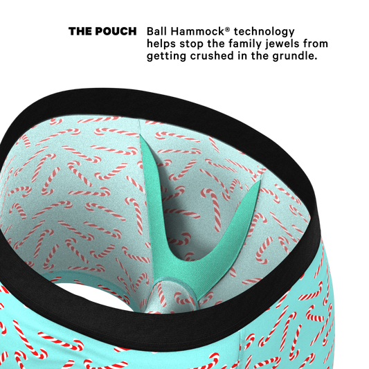 The Peppermint Pimp Canes | Candy Cane Ball Hammock® Pouch Underwear - Shinesty - Flyclothing LLC