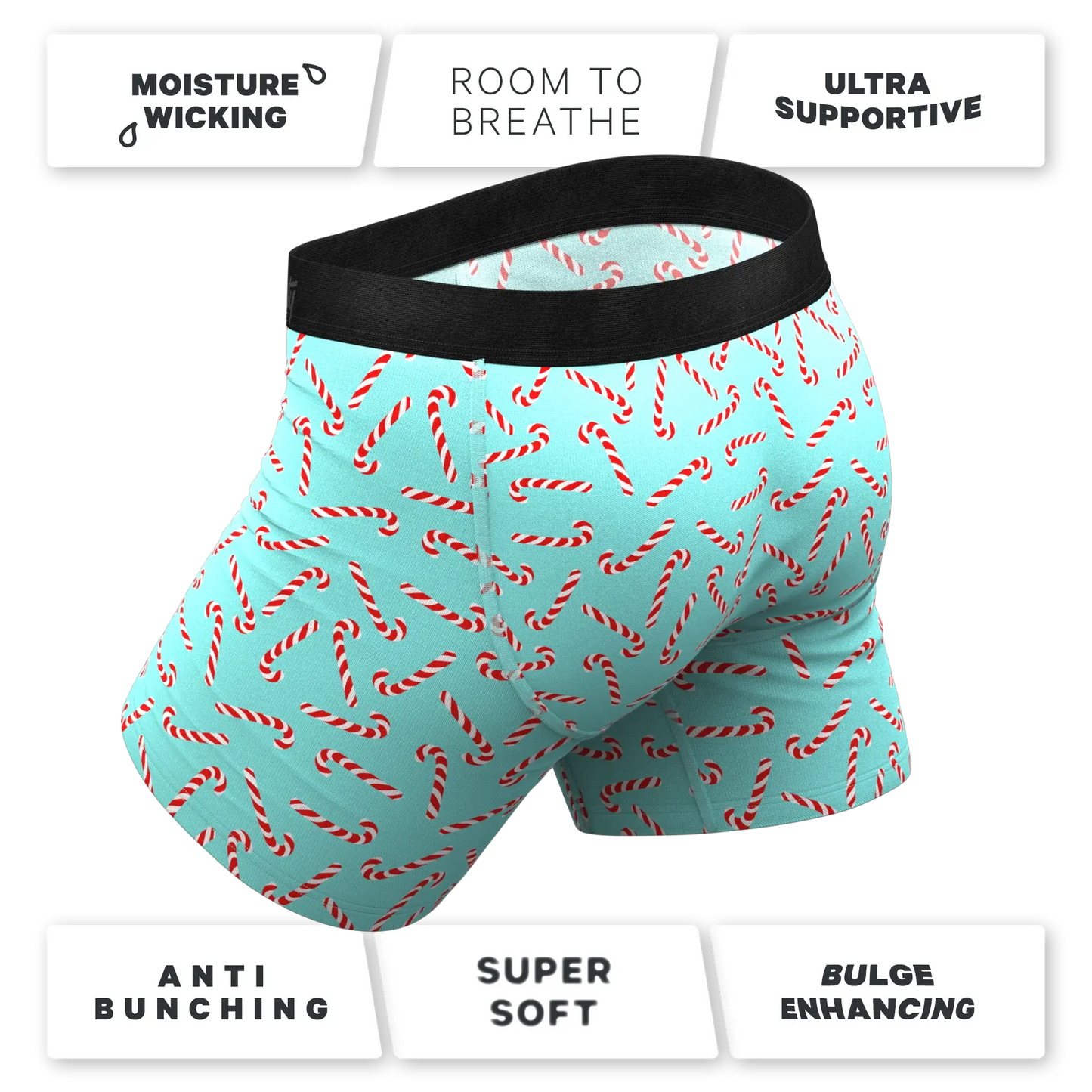 The Peppermint Pimp Canes | Candy Cane Ball Hammock® Pouch Underwear - Shinesty - Flyclothing LLC