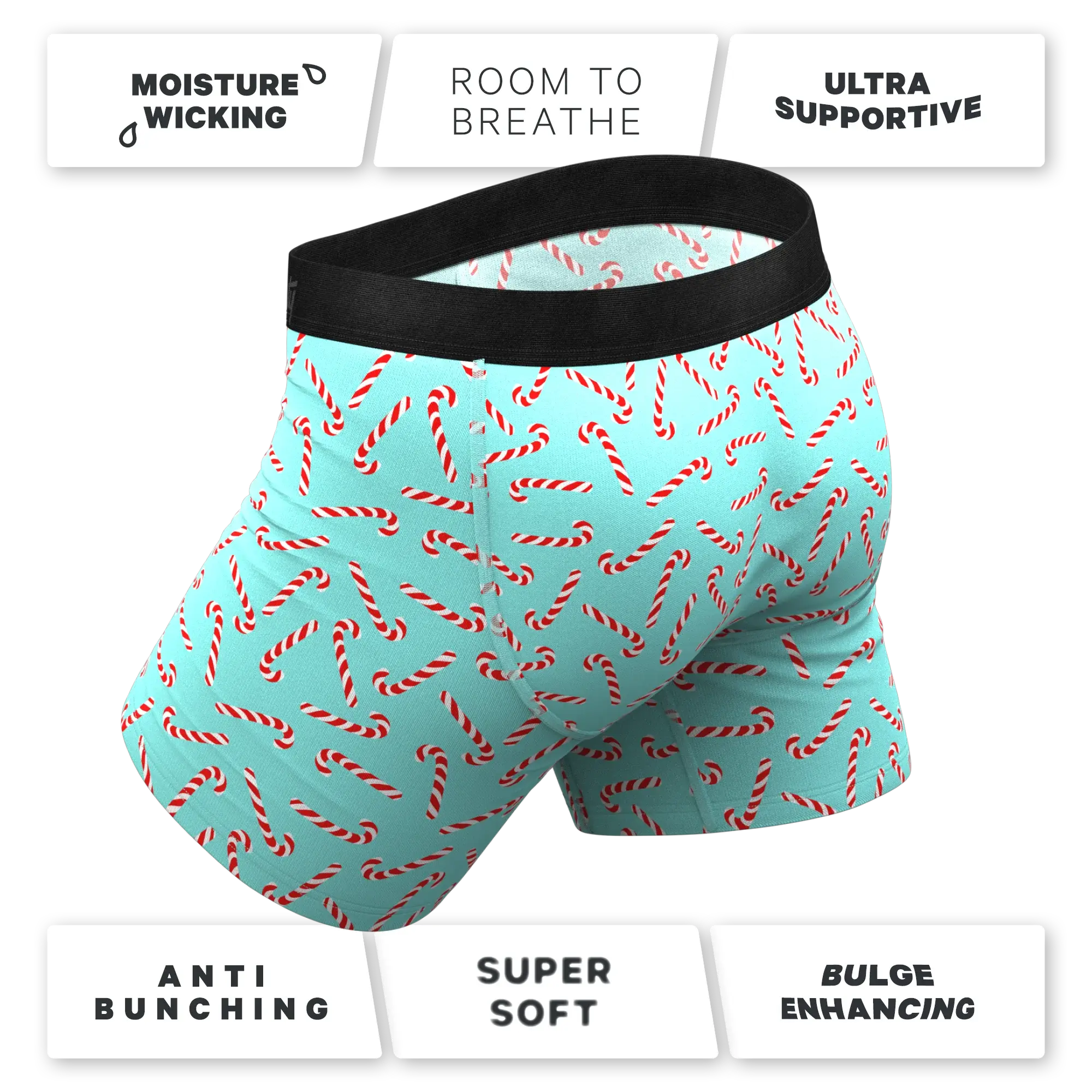 The Peppermint Pimp Canes | Candy Cane Ball Hammock® Pouch Underwear - Shinesty - Flyclothing LLC