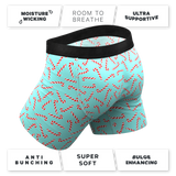 The Peppermint Pimp Canes | Candy Cane Ball Hammock® Pouch Underwear - Shinesty - Flyclothing LLC