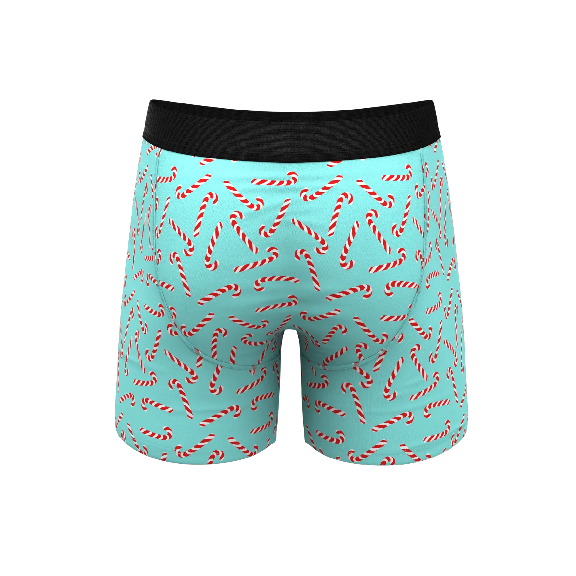 The Peppermint Pimp Canes | Candy Cane Ball Hammock® Pouch Underwear With Fly - Shinesty - Flyclothing LLC