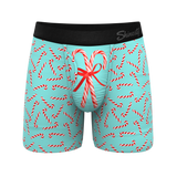 The Peppermint Pimp Canes | Candy Cane Ball Hammock® Pouch Underwear With Fly - Shinesty - Flyclothing LLC