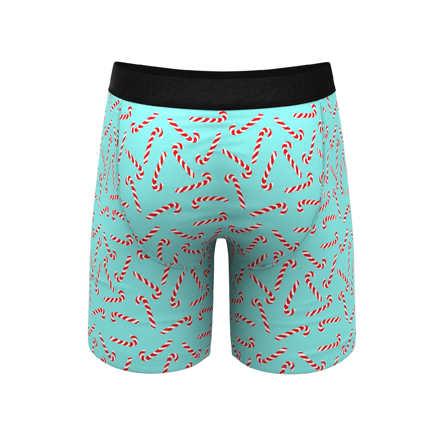The Peppermint Pimp Canes | Candy Cane Long Leg Ball Hammock® Pouch Underwear With Fly - Shinesty - Flyclothing LLC