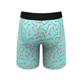 The Peppermint Pimp Canes | Candy Cane Long Leg Ball Hammock® Pouch Underwear With Fly - Shinesty - Flyclothing LLC