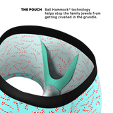 The Peppermint Pimp Canes | Candy Cane Ball Hammock® Pouch Trunks Underwear - Shinesty - Flyclothing LLC
