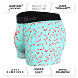 The Peppermint Pimp Canes | Candy Cane Ball Hammock® Pouch Trunks Underwear - Shinesty - Flyclothing LLC
